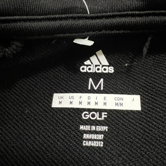 Adidas Men's Black Half-Zip Performance Jacket - Picture 7 of 10